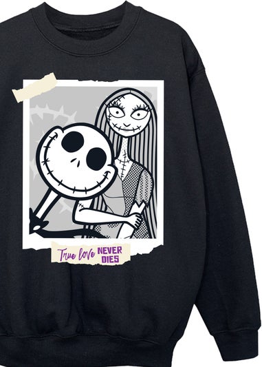 Disney Nightmare Before Christmas Polaroid Kids Black Sweatshirt (3-13 Years)