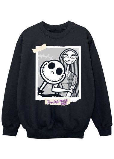 Disney Nightmare Before Christmas Polaroid Kids Black Sweatshirt (3-13 Years)