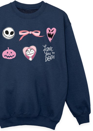 Disney Nightmare Before Christmas Icons Navy Sweatshirt (3-13 Years)