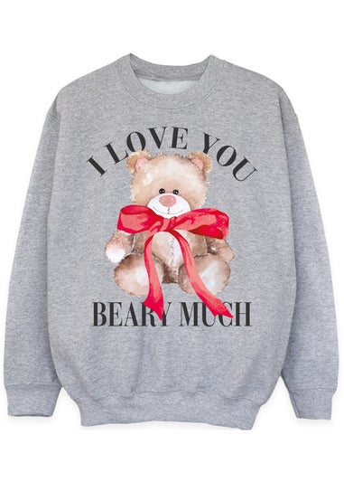 Brands In I Love You Beary Much Heather Sweatshirt (3-13 Years)