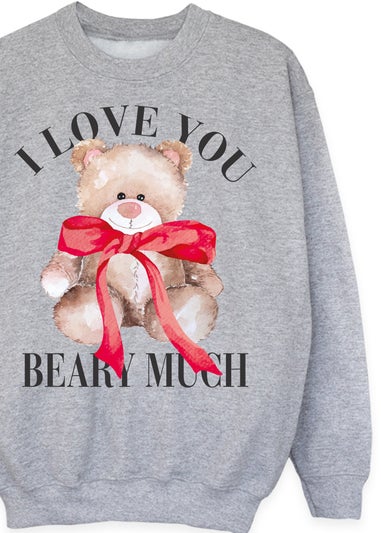 Brands In I Love You Beary Much Heather Sweatshirt (3-13 Years)