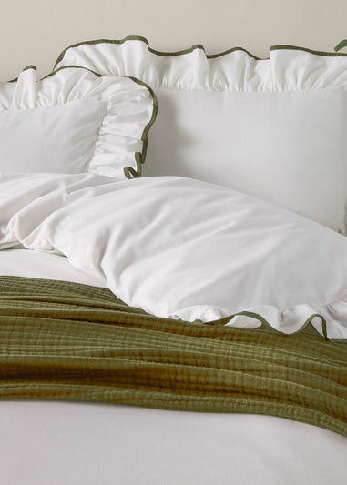 Wylder Blousey Cotton Ruffle Duvet Cover Set