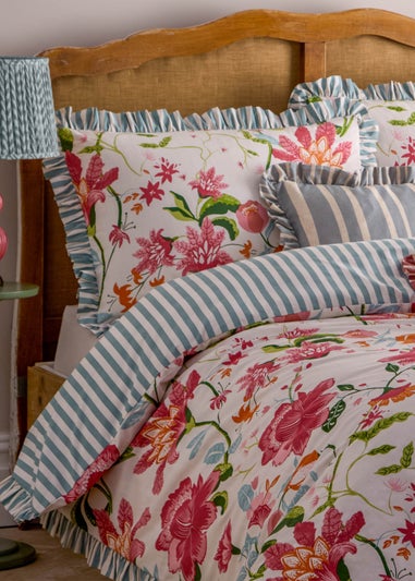 Wylder Claudia Floral Ruffle Duvet Cover Set