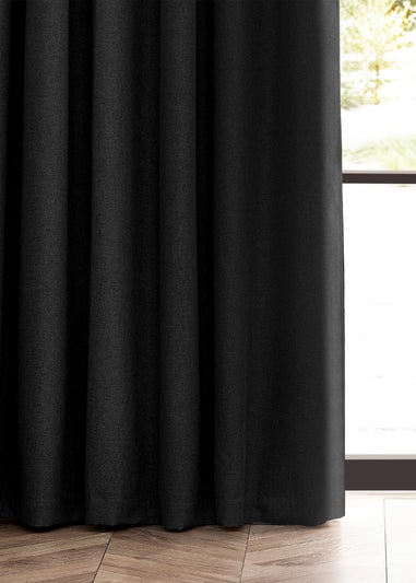 furn. Dawn 100% Blackout Thermal Pencil Pleat Curtains