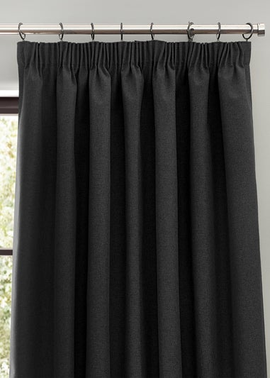 furn. Dawn 100% Blackout Thermal Pencil Pleat Curtains