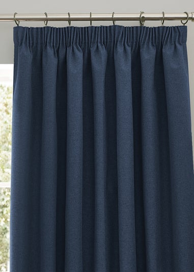 furn. Dawn 100% Blackout Thermal Pencil Pleat Curtains