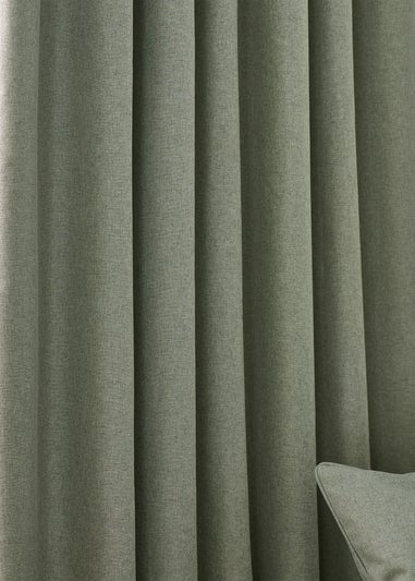 furn. Dawn 100% Blackout Thermal Pencil Pleat Curtains