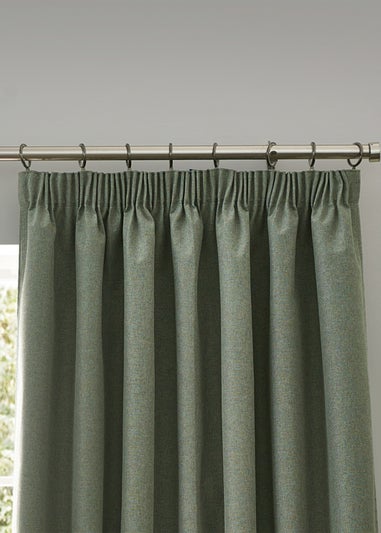 furn. Dawn 100% Blackout Thermal Pencil Pleat Curtains