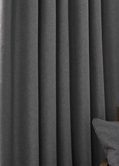 furn. Dawn 100% Blackout Thermal Pencil Pleat Curtains