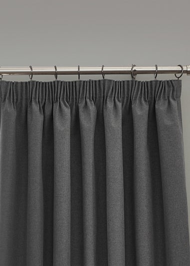 furn. Dawn 100% Blackout Thermal Pencil Pleat Curtains