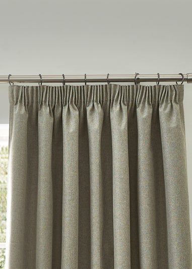 furn. Dawn 100% Blackout Thermal Pencil Pleat Curtains