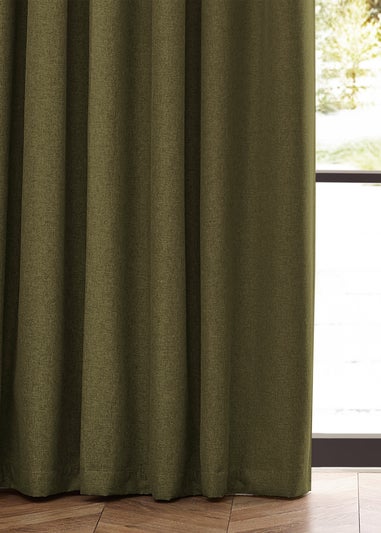 furn. Dawn 100% Blackout Thermal Pencil Pleat Curtains