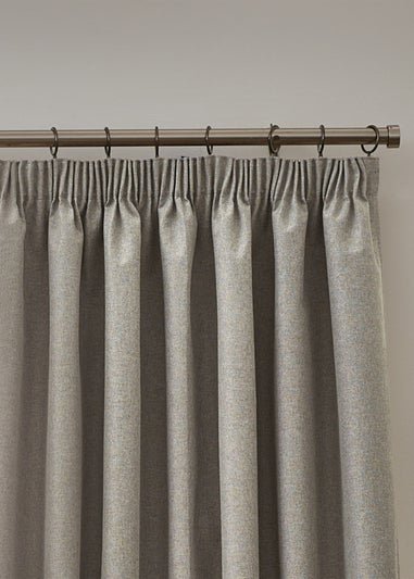 furn. Dawn 100% Blackout Thermal Pencil Pleat Curtains