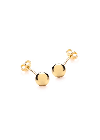 Golden Moments 9ct Yellow Gold Polished Ball Stud Earrings