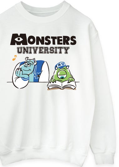 Disney Monsters University Book White Sweatshirt