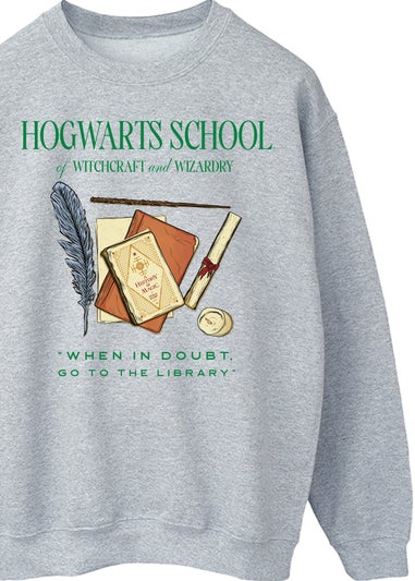 Harry Potter Hogwarts School Heather Grey Sweatshirt