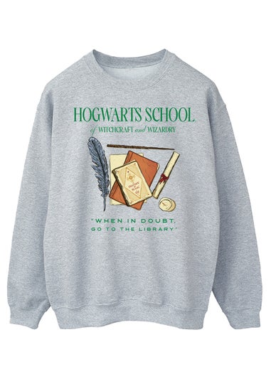 Harry Potter Hogwarts School Heather Grey Sweatshirt