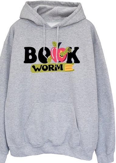 Brands In Grey World Book Day Book Worm Heather Hoodie