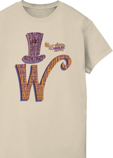 Willy Wonka Sand Charlie & The Chocolate Factory Logo T-Shirt