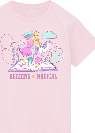 Brands In Pink World Book Day Reading Is Magical Kids T-Shirt (3-13 Years)