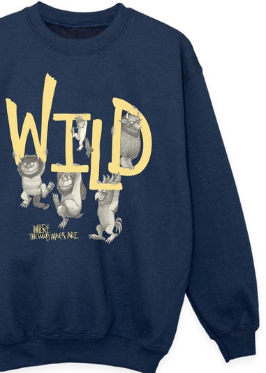 Where The Wild Things Are Navy Wild Kids Sweatshirt (3-13 Years)