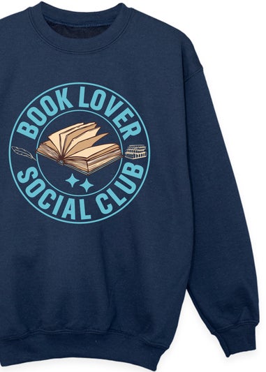 Brands In Navy World Book Day Book Lover Kids Sweatshirt (3-13 Years)