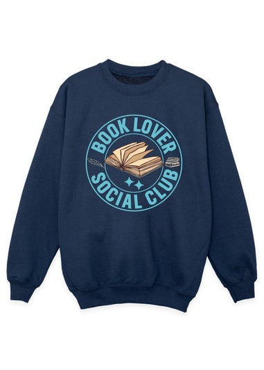 Brands In Navy World Book Day Book Lover Kids Sweatshirt (3-13 Years)