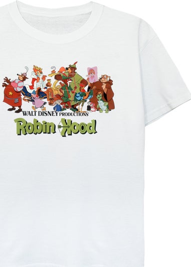 Disney White Robin Hood Group Kids T-Shirt (3-13 Years)