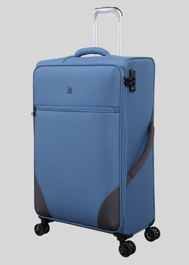 IT Luggage Blue Soft Suitcase