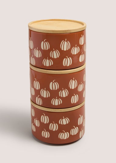 Rust Pumpkin Autumn Stackables