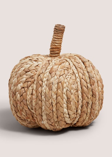 Natural Woven Pumpkin Ornament