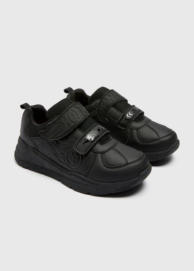 Hot Wheels Boys Black School Shoes (Younger 8/9-Older 1/2)