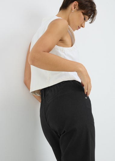 Black Paperbag Jeans