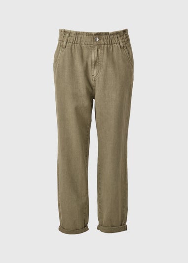Khaki Paperbag Jeans