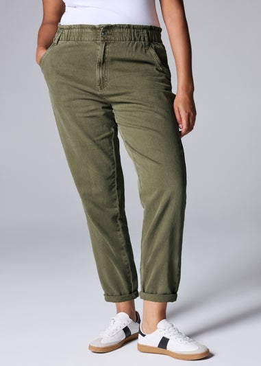 Khaki Paperbag Jeans