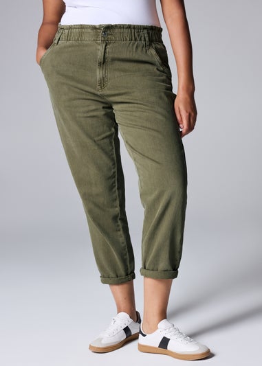 Khaki Paperbag Jeans