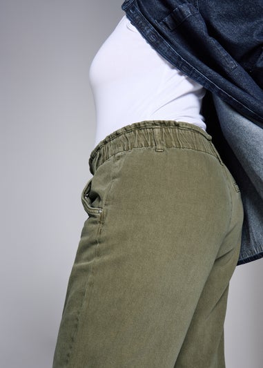 Khaki Paperbag Jeans