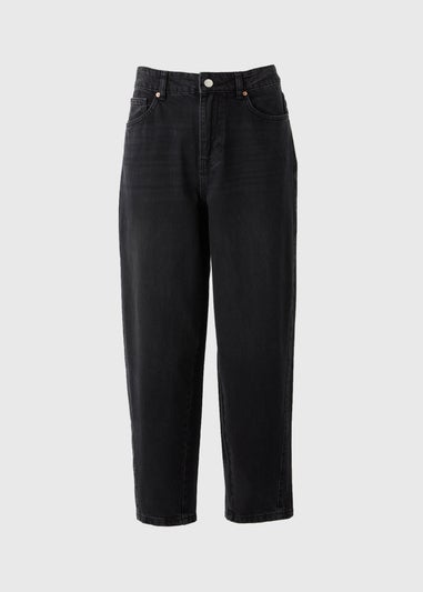 Black Barrell Leg Jeans