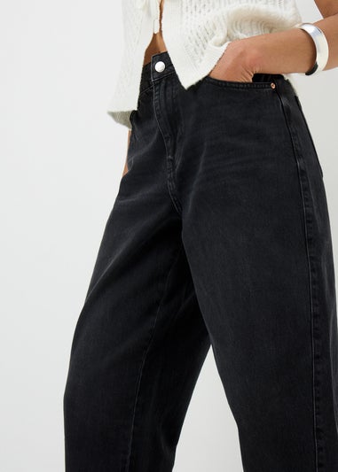 Black Barrell Leg Jeans