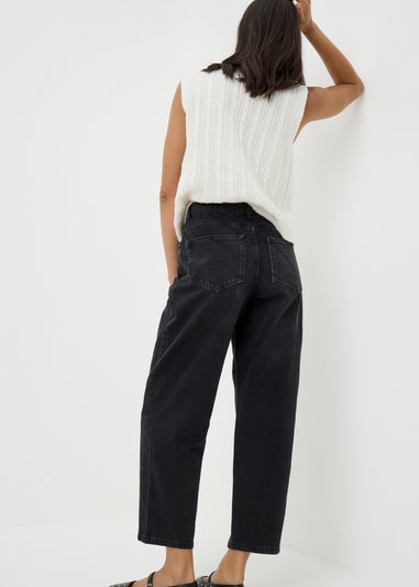 Black Barrell Leg Jeans