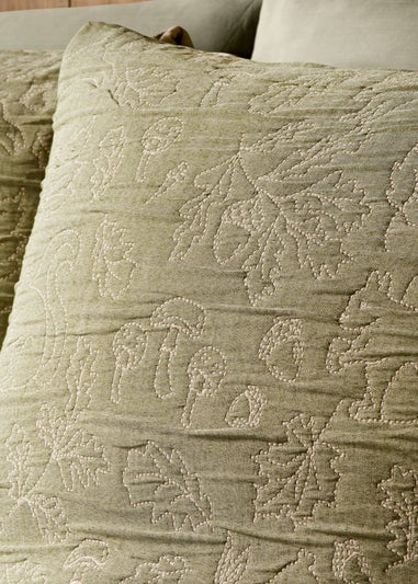 Green Woodland Stitch Duvet Set
