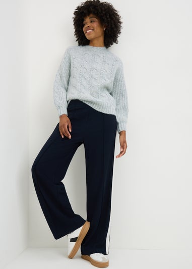 Grey Cable Knit Jumper