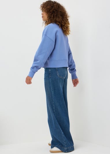 Blue Paris Boucle Sweatshirt