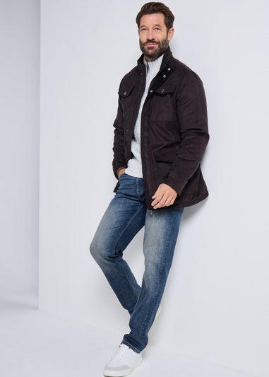 Brown Suede Coat