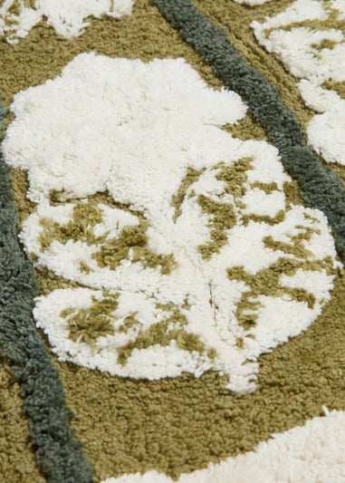 Green Pumpkin Bath Mat