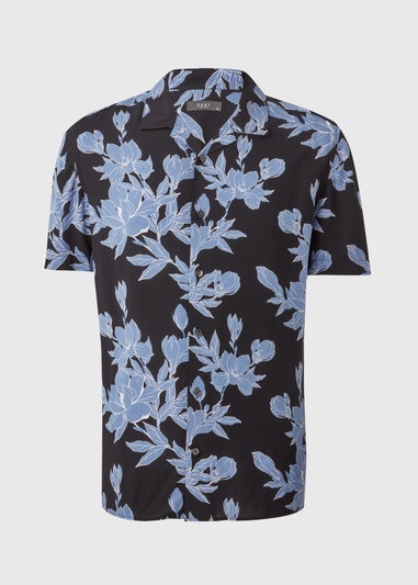 Blue Floral Smart Shirt