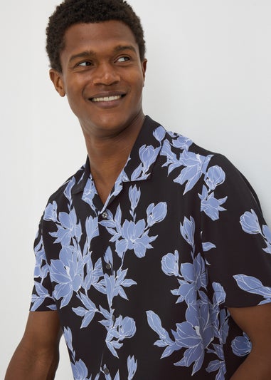 Blue Floral Smart Shirt
