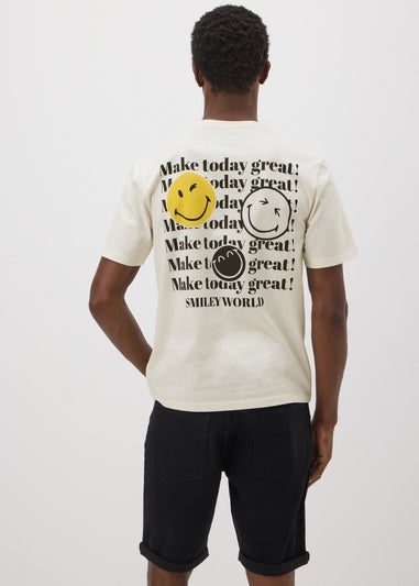 Smiley Ecru T-Shirt