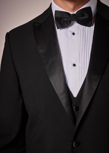 Taylor & Wright Black Tailored Fit Dinner Suit Jacket