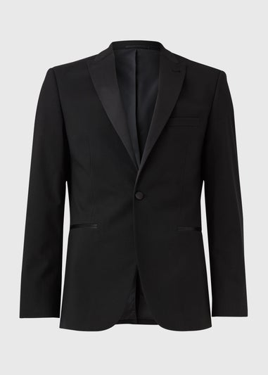 Taylor & Wright Black Tailored Fit Dinner Suit Jacket